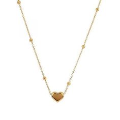 Radiate love with our Beads Love Necklace for Women. This charming piece, adorned with delicate beads, exudes timeless elegance. Crafted to perfection, it's a symbol of affection and style. Elevate your look with this chic and versatile necklace – a perfect expression of love and fashion. Gold Necklaces With Heart-shaped Round Beads, Gold Necklaces With Round Heart Beads, Rose Gold Heart Beads Necklace, Gold Necklace With Heart And Round Beads, Heart Beaded Necklaces As Gifts, Gold Necklaces With Heart Charm And Round Beads, Heart Beads Necklace For Valentine's Day, Minimalist Gold Necklace With Heart Beads, Valentine's Day Necklaces With Heart And Round Beads