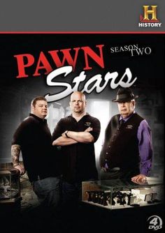 pawn stars poster with three men standing next to each other