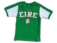 Ireland womens shirt Fom fitted  shirt embroidered  really soft 100% cotton See Pictures for size chart Classic Green T-shirt For Spring, Classic Fitted Green T-shirt, Short Sleeve Tops With Embroidered Graphics For College, Casual College Tops With Graphic Embroidery, Casual Tops With Embroidered Graphics For College, Fitted Long Sleeve Embroidered T-shirt, Casual College Tops With Embroidered Graphics, Casual Embroidered Tops For College, Fitted Crew Neck Tops With Embroidered Text