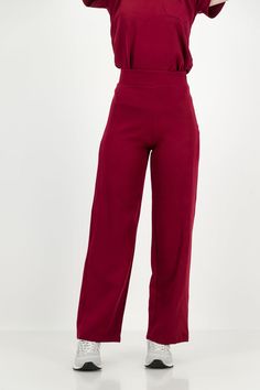 Women's Kyoto High Waist Trousers - Venice Blue – Scrubbies Scrubs Versatile Solid Straight Leg Dress Pants, Non-stretch High-waisted Wide Leg Pants, Versatile Straight Leg Dress Pants, Solid Non-stretch High-waisted Wide Leg Pants, Full Length Culottes For Work, High Waist Solid Color Dress Pants For Office, Versatile Wide Leg Formal Pants, Chic Solid Color Pants For Work, Solid Color Straight Dress Pants For Business Casual