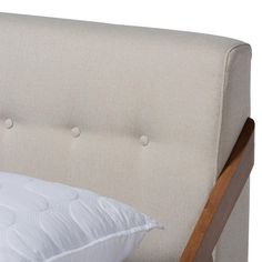 Baxton Studio Sante Mid-Century Modern Light Beige Fabric Upholstered Wood King Size Platform Bed FredCo theFredCo Lines And Angles, King Size Platform Bed, Stylish Outdoor Furniture, Full Size Platform Bed, Full Platform Bed, Modern Platform Bed, Queen Size Platform Bed, King Platform Bed, Beige Bed