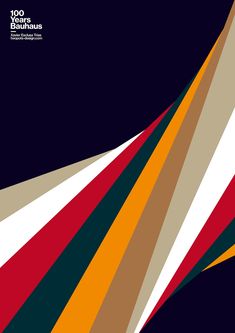 an abstract design with multicolored lines on it's side and the words, 100 years of continuousness