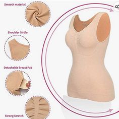 Womenocean Cami Body Shaper Women Waist Trimmer Shapewear With Tummy Control Size Xxxl Color: Beige Revolutionary Shapewear: You Get A Push Up Bra, Cami Tank Top And Shapewear All Rolled Into One. Made With Compression Technology That Will Flatter Your Curves Without Smothering You. 5 Zone Control: Target Back, Sides, Stomach And Muffin Top With Versatile, Figure Flattering Camisole. Wide Elastic Band Hugs Your Hips And Helps Control Love Handles So You Can Show Off Your Curves! Compression With