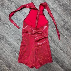 Made of our holographic red shattered glass spandex, this halter romper hugs the body, but offers plenty of stretch. The halter top ties at the back of the neck. Our seamless front design is extremely comfortable and prevents camel toe. Wear this to a rave, to a festival, or an aerial performance. this is perfect for your Olivia Rodrigo outfit. Olivia Rodrigo Outfit, Aerial Performance, Halter Romper, Shattered Glass, Olivia Rodrigo, Front Design, Halloween Outfits, Halter Top, Camel