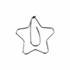 a star shaped metal hook on a white background