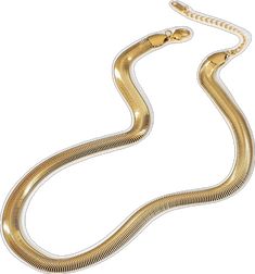 Chic Gold Necklaces With Box Chain, Chic Gold Necklace With Box Chain, Elegant Gold-tone Snake Shaped Jewelry, Elegant Gold-tone Snake Chain Necklace, Trendy Gold Herringbone Necklace With Adjustable Chain, Sleek Gold Metal Jewelry, Elegant Gold Metal Snake Chain Necklace, Trendy Gold Snake Chain Necklace With Adjustable Chain, Elegant Gold Herringbone Choker Necklace