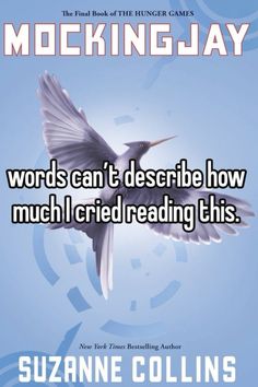 a bird flying through the air with words on it that reads,'words can't describe how much i tried reading this