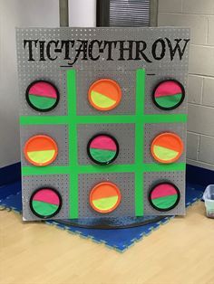 the tic - tacthrrow game is made out of foam