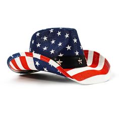 PRICES MAY VARY. Size S to M: Fit for US hat sizes 6 3/4 to 7 1/8. Size M to L: Fit for US hat sizes 7 1/8 to 7 5/8. American flag inspired stars and stripes printed in classic pattern. Designed for patriotic cowboys and cowgirls to show USA pride. Premium leather hat band with star studs is accented around the crown. Features shapable brim-can adjust to your favorite look, upturned side brim, US flag stars printed under the brim. Breathable eco-friendly blended canvas straw material with shine Patriotic White Hat For Summer, Fun Mini Hats For Summer Rodeo, Red Patriotic Summer Hat, Red Beach Hat For 4th Of July, Red Hat For Beach And 4th Of July, Summer Western-themed Cap Hats, 4th Of July Beach Cap, Red Americana Hat For Summer, Patriotic Hats For Beach In Spring