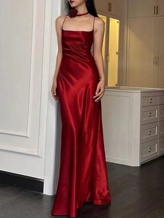 Backless Maxi Dress by Nicole Slim Fit Skirts, Dress Elegant Long, Long Dresses Elegant, Backless Evening Dress, Red Evening Dress, Backless Prom Dresses, Backless Maxi Dresses, Elegant Dresses Long, Evening Dresses Elegant