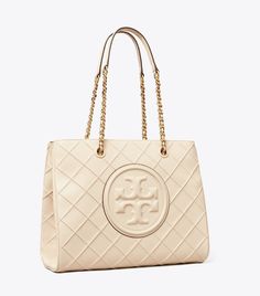 Fleming Soft Chain Tote: Women's Designer Tote Bags | Tory Burch Tory Burch Tote, Designer Tote Bags, Womens Designer Handbags, Statement Bag, Tory Burch Handbags, Dresses Designer, Designer Totes, Feminine Silhouette, High Standards