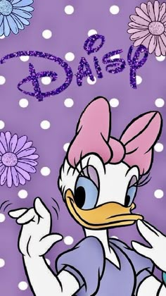 an image of a cartoon character with flowers in the background