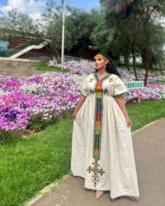 Gorgeous Habesha Dress Handwoven Habesha Kemis Modern Traditional Dress Eritrean Dress ሀበሻ ቀሚስ ሀበሻ ልብስ Habesha Kemis Modern, Types Of Cotton Fabric, Eritrean Dress, Ethiopian Clothing, Habesha Dress, Ethiopian Traditional Dress, Ethiopian Dress, Habesha Kemis, Cultural Celebration