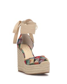 PRICES MAY VARY. Sandals Laces Rubber sole Wedge Heel Heel Height: 4.7 inches High Ankle Boots, Sandal Platform, Western Look, Jessica Simpson Shoes, Kids Luggage, Wedge Sandal, Favorite Dress, Platform Wedges, Festive Season