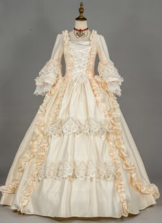 Buy high quality Champagne Marie Antoinette Renaissance Fairy Princess Dress Colonial Ball Gown Period Dress Theatrical Costume at low price.Shop for Renaissance Dresses,Ballgowns,Historical Dresses,Marie Antoinette Dresses online. 1800 Dresses, Full Sleeve Dresses, Victorian Dress Gown, 1800s Dresses, Victorian Ball Gowns, Marie Antoinette Dresses, Fairy Princess Dress, Victorian Ball, Gaun Abad Pertengahan