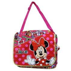 Messenger Bag, Size: ~15" x 12" x 5"; Licensed Product Size: one size.  Color: Multicolor.  Gender: female.  Age Group: adult. Cartoon Style Multicolor Rectangular Bag, Themed Character Print Bags For Disney Trips, Themed Bags With Character Print For Disney Trips, Disney Themed Multicolor Bags For Fan Events, Themed Multicolor Bags For Disney Fan Events, Multicolor Character Print Bags For Daily Use, Disney Character Print Bags For Disney Trips, Cartoon Character Print Bags For Everyday Use, Pink Character Bag For Disney Trips