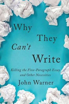 the book cover for why they can't write