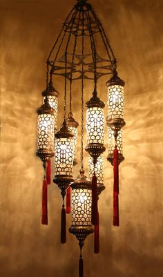 Ottoman lamps Ottoman Lamps, Cool Light Fixtures, Moroccan Lamps, Turkish Lights, Moroccan Lighting, Lighting Trends, Hanging Lamps, Beautiful Chandelier, Light The Way