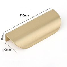 MIRTO / Curved Solid Brass Edge Pull - Handle Shop Couture Bnb Decor, Brass Interior, Cupboard Drawers, Window Handles, Brass Mirror, Ikea Pax, Brass Handle, Air Bnb, Brass Door