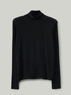 Composition : SHELL_ TENCEL 85% WOOL 10% SPAN 5%Country of Origin : Republic of Korea Black Cashmere Turtleneck Tops, Black Stretch Cashmere Top, Black Cashmere Winter Top, Black Wool Tops For Formal Occasions, Black Wool Top For Formal Occasions, Elegant Black Wool Top, Black Stretch Turtleneck In Fine Knit, Black Stretch Fine Knit Turtleneck, Black Stretch Turtleneck With Fine Knit