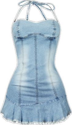 Fitted Blue Denim Corset Dress, Strapless Medium Wash Denim Dress, Fitted Backless Denim Dress For Spring, Casual Fitted Strapless Corset Dress, Spring Sleeveless Denim Corset Dress, Spring Denim Sleeveless Corset Dress, Fitted Medium Wash Denim Dress With Spaghetti Straps, Fitted Denim Blue Tube Top For Summer, Summer Light Wash Strapless Denim Top