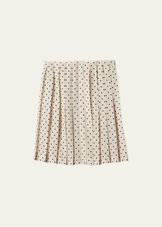 Get free shipping on Miu Miu Polka-Dot Crepe de Chine Pleated Midi Skirt at Bergdorf Goodman. Shop the latest luxury fashions from top designers. Miu Miu Clothing, Miu Miu Dress, White Polka Dot Skirt, Polka Dot Skirt, Dot Skirt, Pleated Midi Skirt, Party Dresses For Women, Bergdorf Goodman, Womens Maxi Dresses