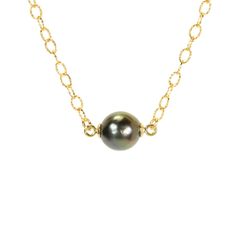 "Tahitian Pearl Necklace, south sea pearl jewelry, AA Tahitian pearl pendant, black pearl, Tahitian peacock pearl, floating pearl necklace - AAHRZTHG A genuine, naturally-colored AA grade black Tahitian Pearl hangs peacefully from a textured link, 14k gold filled or sterling silver chain in the length of your choice! Please choose your favorite as shown in the third photo. These pearls are approximately 9mm in size. These organic gems are formed from the black lip oyster in the two archipelagos Tahitian Pearl Charm Jewelry, Formal Tahitian Pearl Necklace With Round Pendant, Formal Tahitian Pearl Pendant Jewelry, Tahitian Pearl Pendant Jewelry, Tahitian Pearl Round Pendant Necklace For Formal Occasions, Black Tahitian Pearl Necklace With Pendant, Tahitian Pearl Necklace With Round Pendant, Black Tahitian Pearl Pendant Necklace, Black Tahitian Pearl Pendant Necklaces