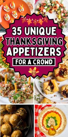 Unique thanksgiving appetizers and fun finger foods for your Friendsgiving potluck and Thanksgiving dinner party. Simple Thanksgiving Potluck Ideas, Friendsgiving Ideas Food Appetizers, Thanksgiving Recipes Unique, Appetizers Unique, Fun Thanksgiving Appetizers, Cute Thanksgiving Appetizers, Fun Thanksgiving Snacks, Thanksgiving Finger Foods, Thanksgiving Snacks Appetizers