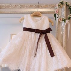 Only $58.99, Flower Girl Dresses White Lace Classic Flower Girl Dress With Burgundy Sash For Formal #TG7140 at #GemGrace. View more special Flower Girl Dresses,Cheap Flower Girl Dresses now? GemGrace is a solution for those who want to buy delicate gowns with affordable prices. Free shipping, 2018 new arrivals, shop now to get $5 off! White Ribbon Dress For Dress-up, White Dress With Ribbon For Dress-up, Elegant Dresses With Ribbon For Dress-up, Fitted Lace Dress With Ribbon, Fitted Lace Dress With Ribbon Detail, White Sleeveless Dress With Ribbon, Elegant Lace Dresses With Ribbon, White Lace Dresses With Ribbon, White Lace Dress With Ribbon