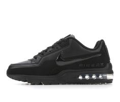 The Nike Air Max LTD 3 gives you comfort with real and synthetic leather on the upper and cushioning with a Max Air unit under the heel. Flex grooves in the outsole let your foot move freely. Lace-up closure, Max Air unit in the heel offers cushioning.,Durable full-length midsole provides stability.,Solid-rubber outsole offers long-lasting durability.,Upper features real and synthetic leather for durability and comfort. | Men's Nike Nike Air Max LTD3 Sneakers in Black Size 9 Nike Air Max Ltd, Mens Nike Air, Shoe Carnival, Running Shoes For Men, Synthetic Leather, Men's Nike, Air Max, Nike Air Max, Nike Men