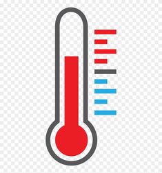 thermometer icon on transparent background