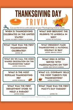 a thanksgiving trivia for students to use