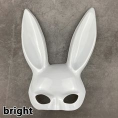 Material:Pu. Worn With Ribbons Attached To Sides Of The Mask. Size: About 38 * 18 Cm/ 15* 7.1 Inch(L*W). White Can Be Very Pure, Clean And Fresh. Besides, Highlight Your Refined Temperament Too. Soft Ribbon: Made Of Soft Fabric, Sturdy And Solid, Will Not Fall Off Easily, Comfortable And Breathable, No Sense Of Restraint. Radian Nose: Ergonomic Design, Fit The Radian Of The Nose, And Comfortable To Wear. Great For Masquerade Parties, Costume Parties, Carnival, Easter, Halloween Or Any Other Part Funny Photo Frames, Halloween Rabbit, Anime Mask, Bandage Design, Carnival Girl, Bunny Cosplay, Diy Christmas Table, Halloween Bar, Christmas Party Photo