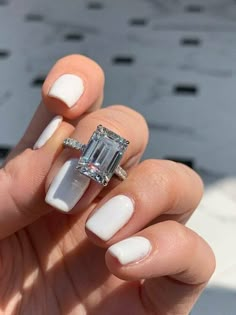 Dream Wedding Ring, Emerald Wedding Rings, Future Engagement Rings, Antique Engagement Ring, Emerald Cut Engagement, Simulated Diamond Rings, Emerald Cut Moissanite, Emerald Cut Rings, Emerald Engagement Ring Cut