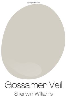 a white paint color with the words gossamer veil