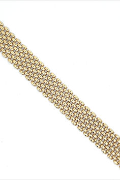 This Vintage Italian 14K Yellow Gold Wide Bracelet offers a luxurious statement piece made with fine Italian craftsmanship. The bold gold style and everyday wearability make it a timeless accessory for any wardrobe. Treasure Jewelry, Brick Stitch Pattern, Bracelet Metal, Medieval Jewelry, Italian Craftsmanship, Wide Bracelet, Beaded Bracelet Patterns, Jewelry Style, Timeless Accessories