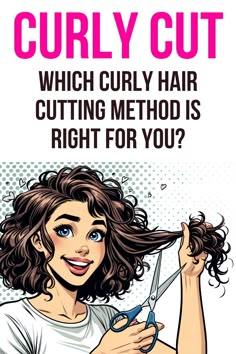 Which Curly Haircutting Method Is Right For You? | Curly Haircut Ideas Haircuts For Coily Hair, Curly Hair Cut, Fine Curly Hair, Dry Curly Hair, Layered Curly Hair, Medium Curly, Wavy Haircuts, Naturally Curly Hair