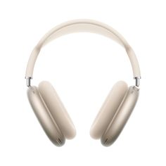 the wireless headphones are on display against a white background