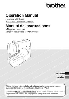 instruction manual for the brother sewing machine