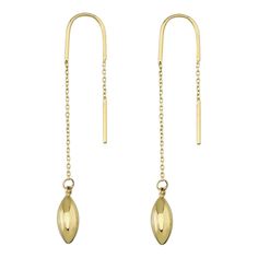 Introducing the 14K Solid Gold Threader Earrings, a reflection of Orena Jewelry's relentless pursuit of unmatched artistry. Every earring is carefully handcrafted, radiating an essence of luxury blended with contemporary finesse. It is the ultimate selection for those yearning for daily modern chic and standout occasion wear. Details you'll adore: Fashioned from elite 14K Gold. A variety of gold hues: Yellow Gold, Rose Gold, White Gold. Unique Design: Threader Earrings. These 14K Solid Gold Thre Timeless Oval Tarnish Resistant Earrings, Timeless Oval Tarnish-resistant Earrings, Modern 14k Gold Drop Earrings, Modern 14k Gold Teardrop Jewelry, Timeless Yellow Gold Earrings With Polished Finish, Elegant 14k Yellow Gold Linear Earrings, Modern Dangle Earrings With Polished Finish, Modern Briolette Earrings For Formal Occasions, White Gold Oval Earrings Tarnish Resistant