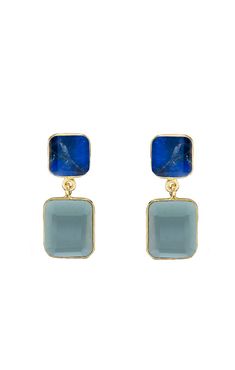 Marcia Moran Melva Delicate Stone Earrings Tarnish Resistant Rectangular Gold Plated Earrings, Modern Rectangular Stone Earrings For Gifting, Modern Earrings With Rectangular Stone Gift, Modern Earrings With Rectangular Stone For Gift, Gold Plated Rectangular Earrings, Silver Rectangular Gold-plated Earrings, Rectangular Silver Gold-plated Earrings, Elegant Rectangular Gemstone Accent Earrings, Elegant Rectangular Earrings With Gemstone Accents