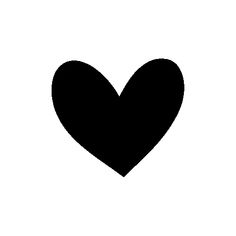 a black heart on a white background