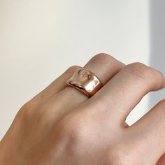 14KT rose gold polished + shiny wide concave cigar band ring. Size selectable; please contact for additional sizes not listed Runs small due to wide cigar band; consider sizing up one size Width: 13mm Back tapers approx. 7mm Weight: 10.53 grams (based on size 7) Made in USA Made to order: please allow 7-14 business days prior to shipping Modern Rose Gold Dome Ring With Polished Finish, Luxury Rose Gold Open Dome Ring, Modern Rose Gold Open Dome Ring, Classic Wide Band Rose Gold Ring With Polished Finish, Classic Rose Gold Wide Band Ring With Polished Finish, Classic Open Dome Ring In Rose Gold, Modern Rose Gold Dome Ring For Anniversary, Rose Gold Polished Finish Open Signet Ring, Rose Gold Polished Open Signet Ring