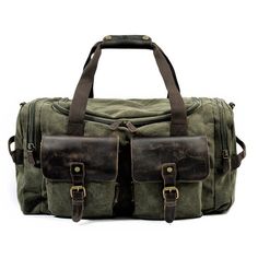 Men's Canvas Leather Travel Bags Carry on Luggage Main Material: Canvas - Have Drawbars: NoOccasion: Versatile - Item Width: 23cmItem Type: Travel Bags - Item Length: 53cmClosure Type: Zipper - Travel Bag: Travel TotesItem Weight: 1.1kg - Hardness: SOFT Style: vintage - Item Height: 30cmPattern Type: Solid Vintage Canvas Bags, Weekend Duffle Bag, Canvas Duffle Bag, Canvas Travel Bag, Sac Week End, Leather Travel Bag, Handbags Casual, Leather Duffle, Travel Duffle