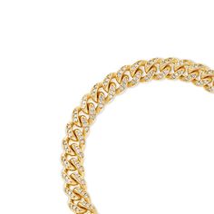 Our 7mm Cuban Link Bracelet crafted in solid 14k Yellow Gold. Each Cuban link is meticulously iced out by hand, totaling approximately 2.00 carats at 8 inches. Available in standard 6” to 8” length. Finished to a high polish and secured by our signature IF & Co. foldover clasp. Necklace Length Chart, Cuban Link Bracelet, Bracelet Crafts, Best Diamond, Cuban Link, Rose Gold Diamonds, Jewelry Cleaner, Necklace Sizes, Quality Diamonds