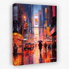 Times Square - Luxury Wall Art Nyc Painting, Nyc Wall Art, New York Painting, Paint With Me, Nyc Times Square, City That Never Sleeps, Color Art, Meditation Practices, Abstract Wall