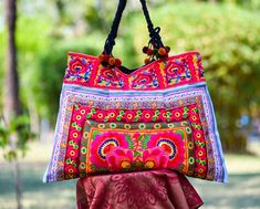 Pink Embroidered Shoulder Bag For Festivals, Traditional Handheld Bag With Multicolor Embroidery, Traditional Multicolor Shoulder Bag With Removable Pouch, Traditional Pink Shoulder Bag, Traditional Multicolor Embroidered Handheld Bag, Traditional Pink Tote Bag, Embroidered Rectangular Shoulder Bag For Festivals, Rectangular Embroidered Shoulder Bag For Festivals, Embroidered Multicolor Rectangular Shoulder Bag