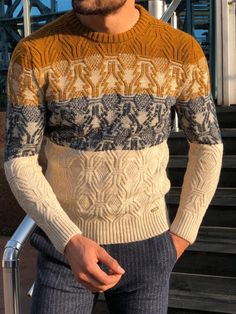 Beige Color Code, Knitwear Editorial, Mens Knitwear, Mens Knit Sweater, Mens Knit, Mens Sweaters, Winter Apparel, Men's Knitwear, Latest Mens Fashion