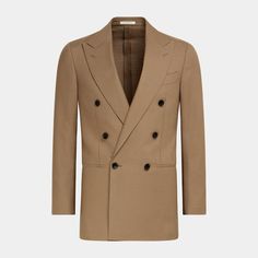 This unlined double-breasted Havana suit brings the perfect shade of brown for a noticeably stylish appeal. Tailored slim with a natural shoulder, it features the wide-leg Duca trousers for a boldly casual touch. Shade Of Brown, Twist Weave, Unique Fits, Slim Fit Blazers, Fitted Blazer, Style Expert, Fine Fabric, Luxury Fabrics, Fashion Advice