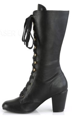 VIVIKA-205 Black Vegan Boots-Demonia-Tragic Beautiful Goth Vtuber, Boots Code, Black Steampunk, Demonia Boots, Victorian Boots, Witch Boots, Gothic Boots, Demonia Shoes, Attitude Clothing